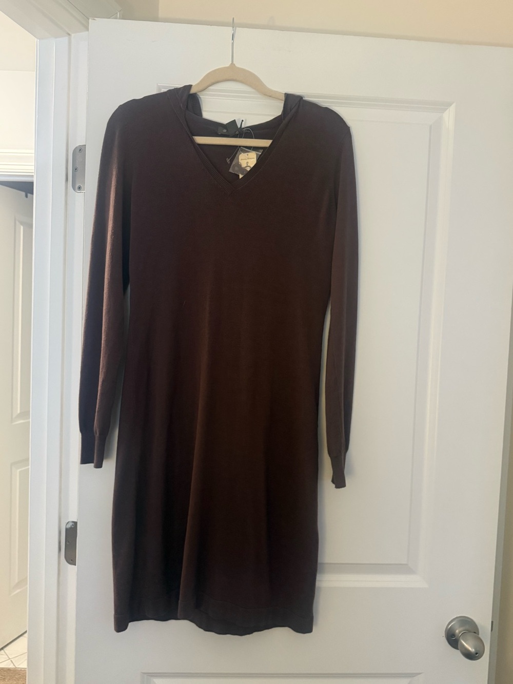 Tommy Bahama Brown Hooded Sweater Dress NWT